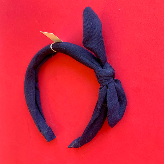 Navy Knot Headband