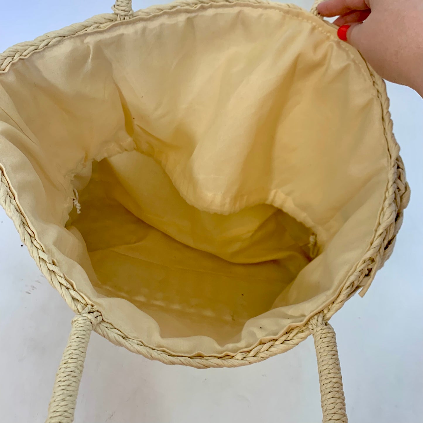 Woven Straw Tote Bag