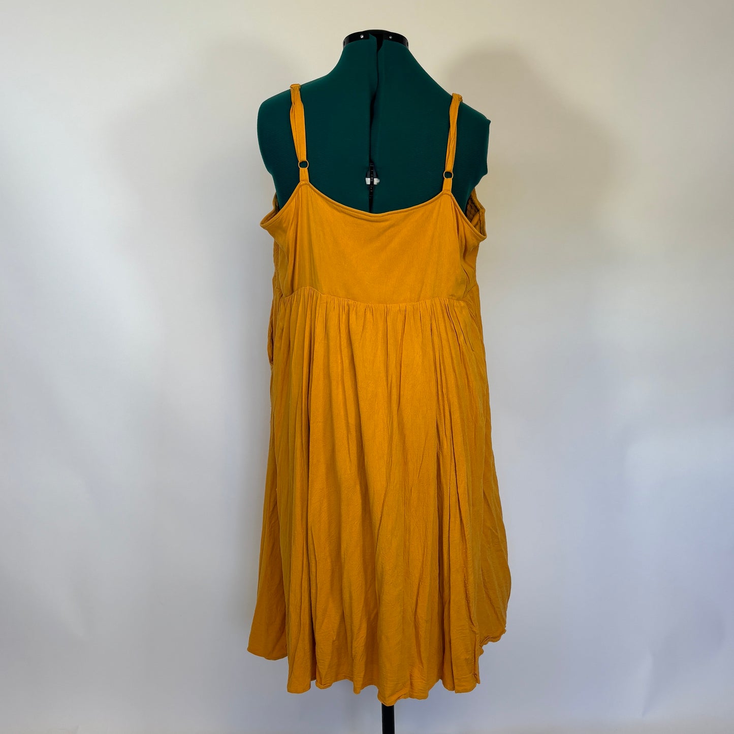 Torrid Yellow Sleeveless Midi Dress