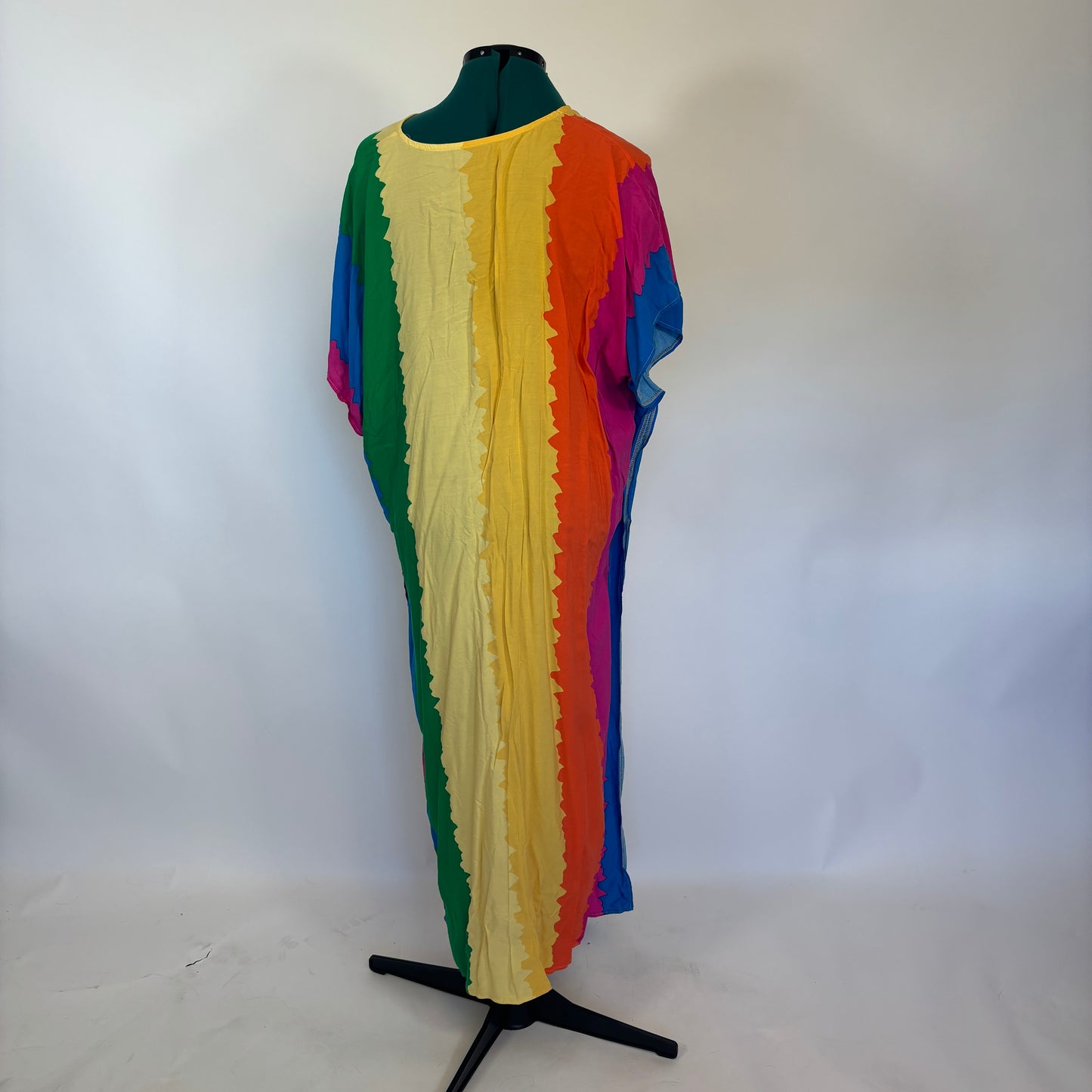 Rainbow Squiggly Stripe Caftan