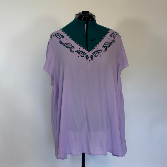 Torrid Lavender Purple V Neck Blouse