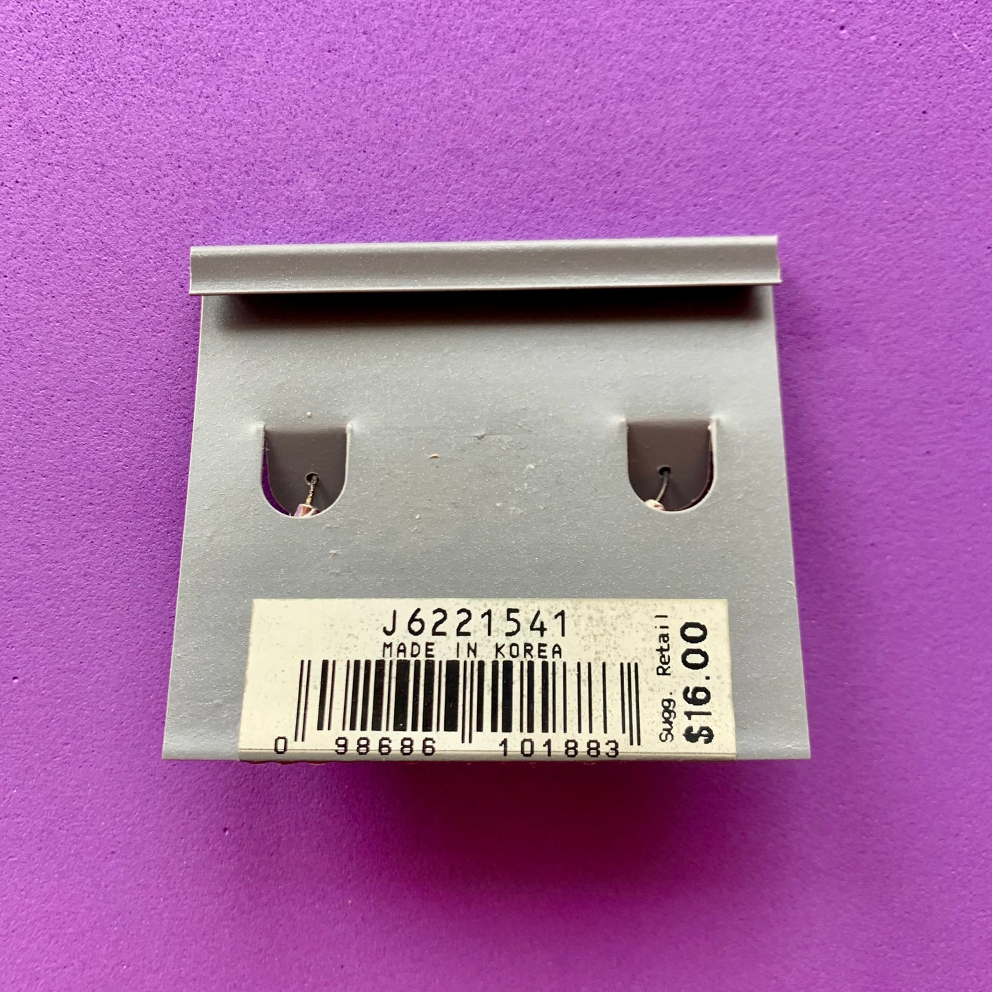 Vintage Deadstock Liz Claiborne Silver and Black Earrings