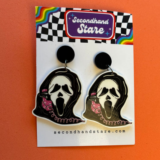 Girlypop Ghost Face Earrings