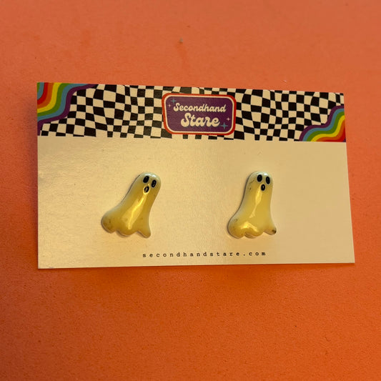 Small Ghost Stud Earrings