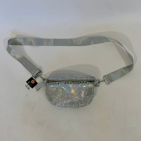 Silver and Holo Rhinestone Fanny Pack
