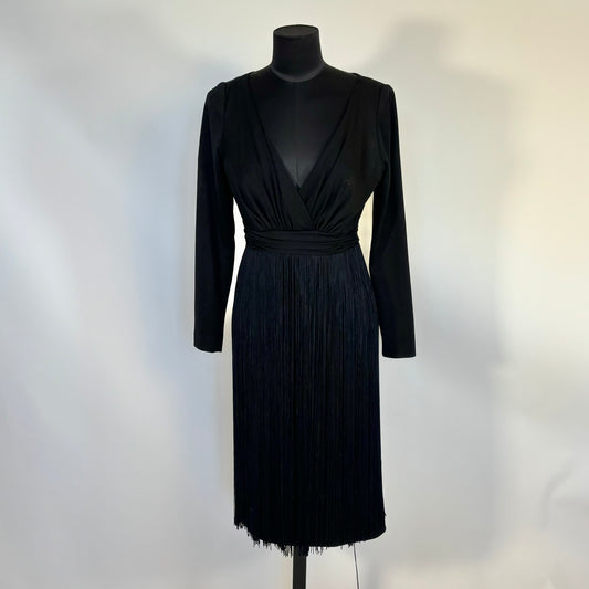 Vintage Lilli Diamond California Black Fringe Dress