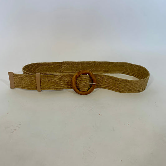 Vintage Tan Woven Belt