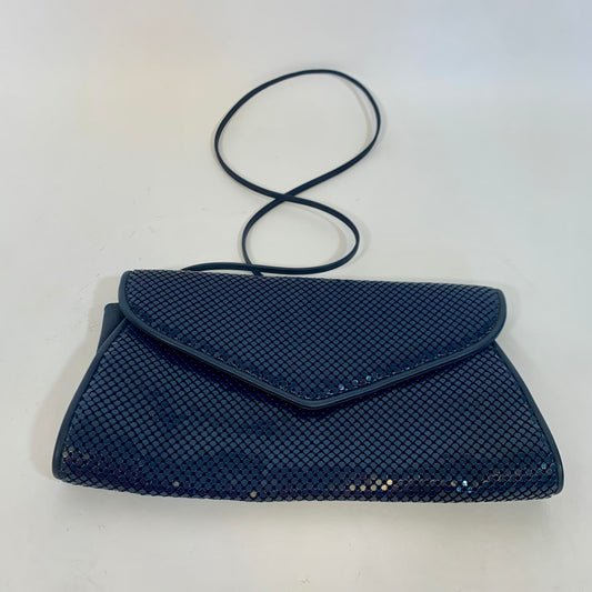 Vintage Whiting & Davis Navy Blue Metal Mesh Purse