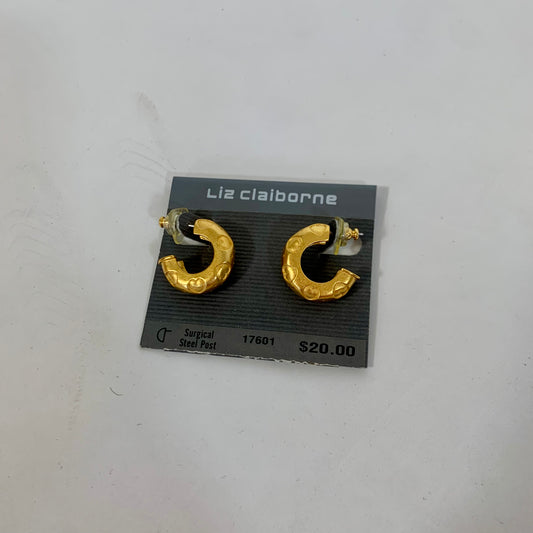 Vintage Deadstock Liz Claiborne Gold Hoops
