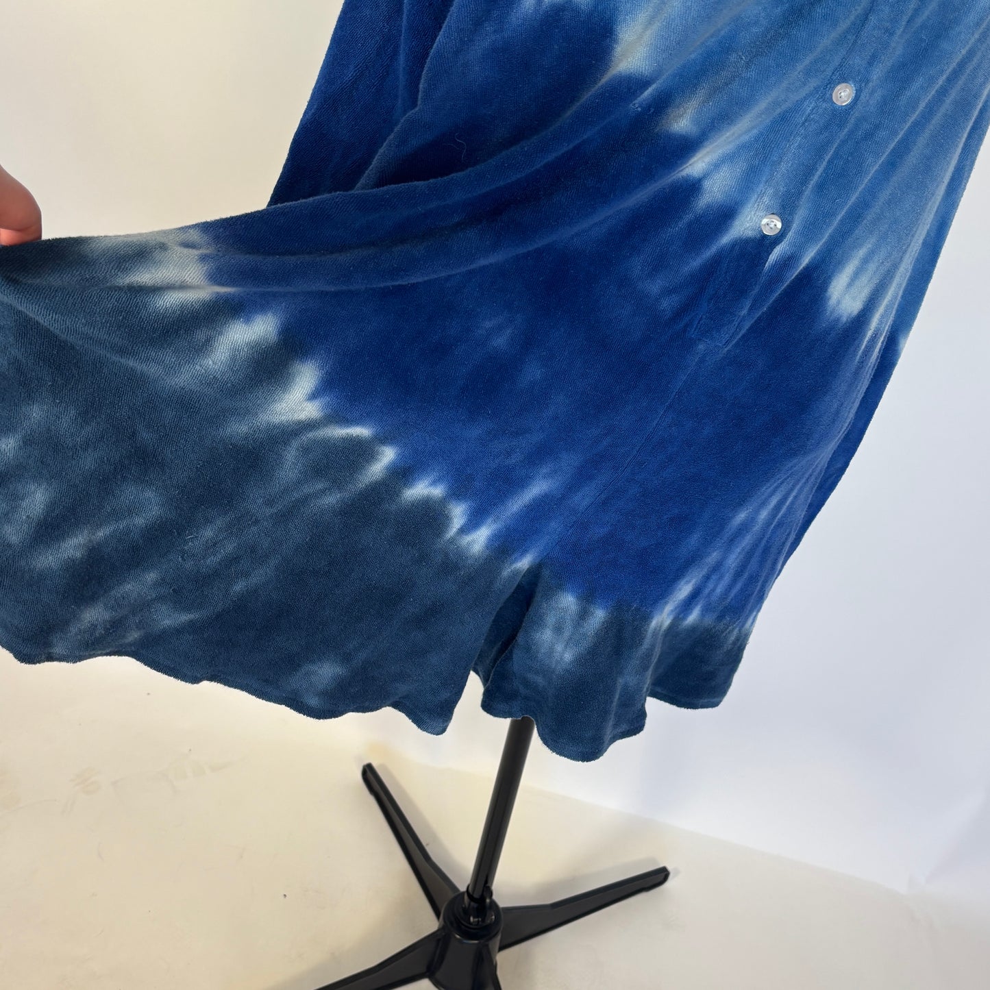 TomboyX Blue Tie Dye Terrycloth Romper/ Cover Up