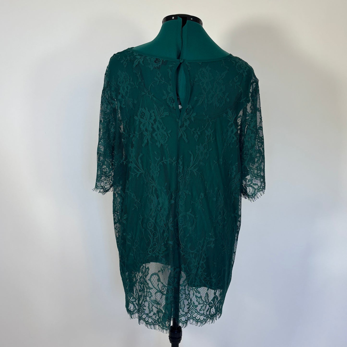 Torrid Green Lace Overlay Shirt with Matching Cami