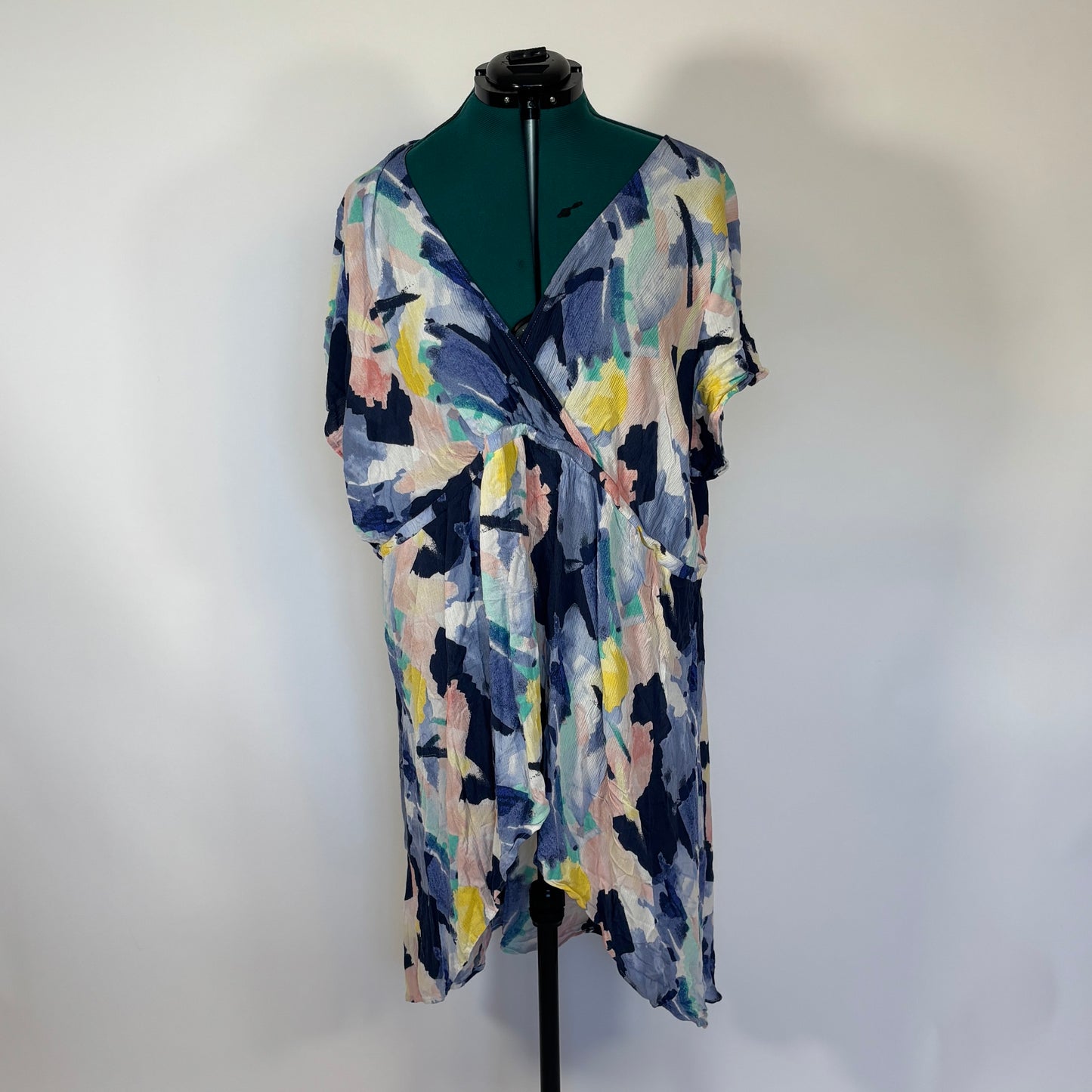 Torrid Longline Watercolor Brush Stroke Pattern Top