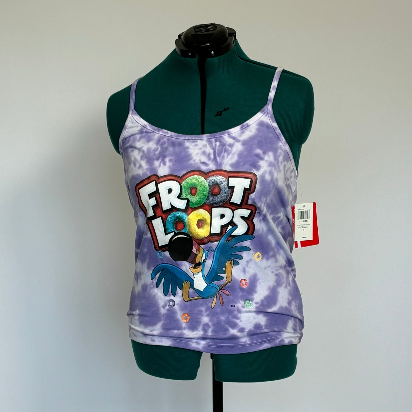 Purple Tie Dye Froot Loops Graphic Tank NWT