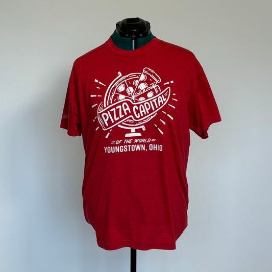 Red Graphic Youngstown Pizza Tee