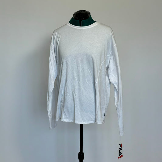 FILA Basic White Long Sleeve Tee NWT