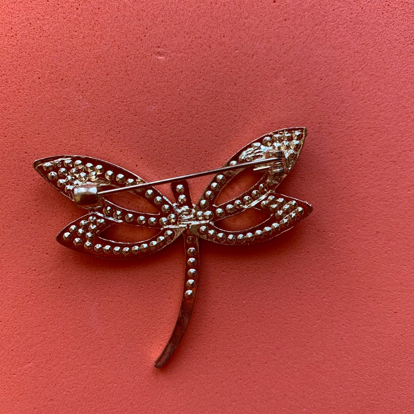 Vintage Gold-Toned Dragonfly Brooch