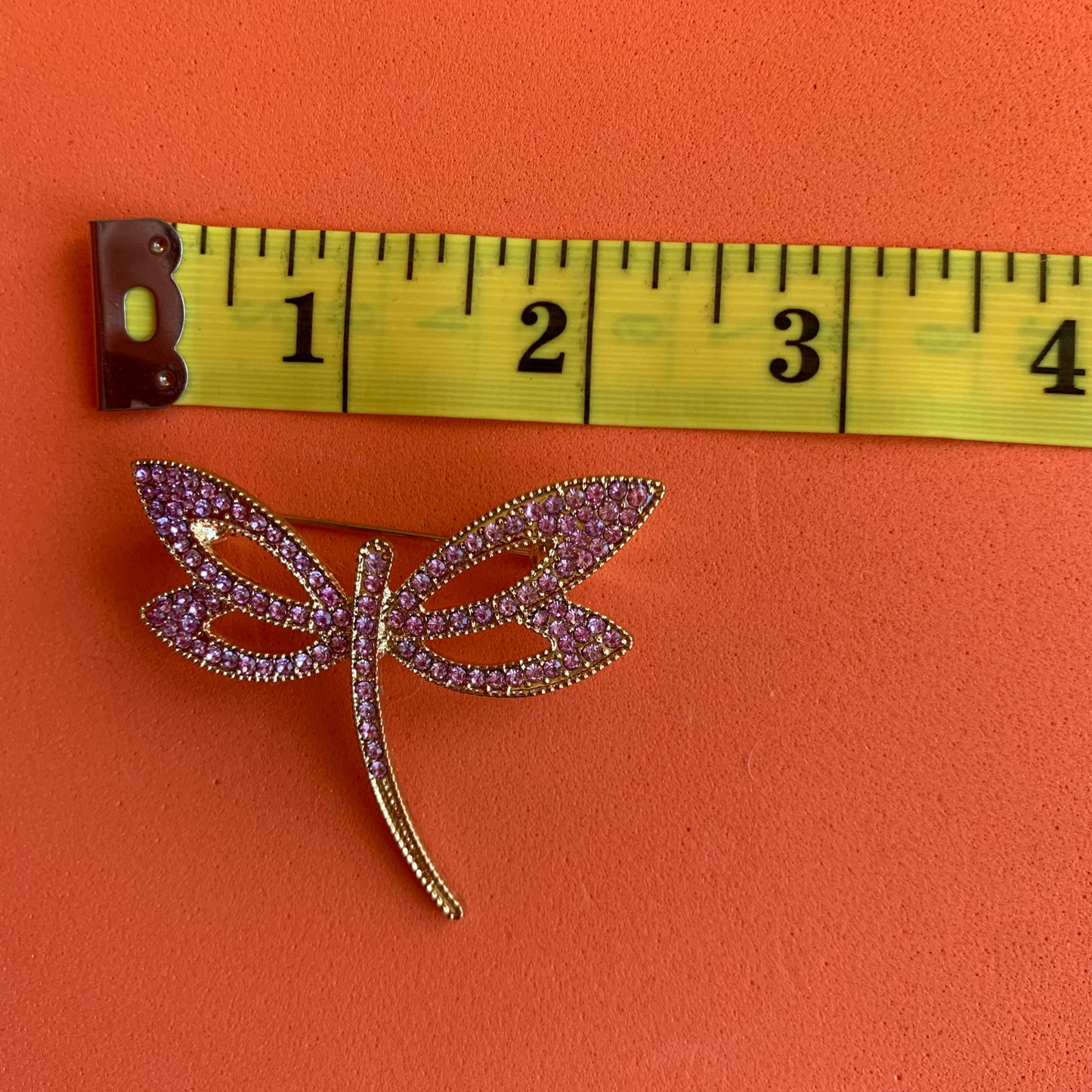 Vintage Gold-Toned Dragonfly Brooch