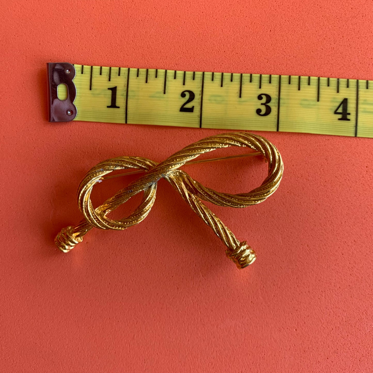 Vintage Gold-Toned Bow Brooch