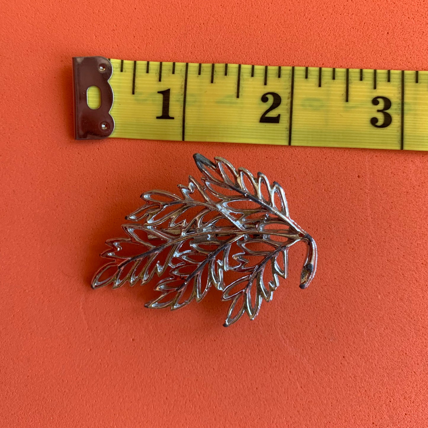 Vintage Gold-Toned Leaf Brooch
