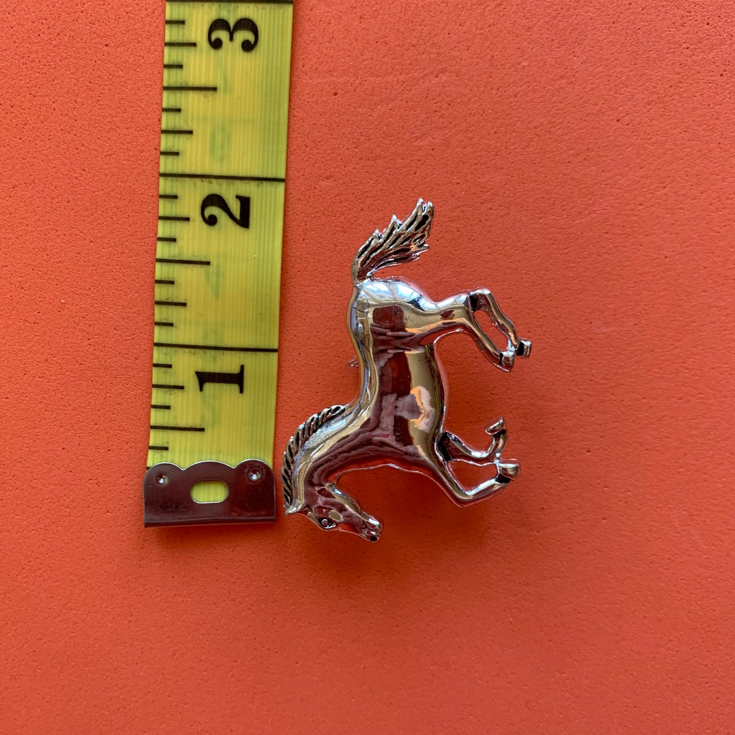 Vintage Silver-Toned Horse Brooch