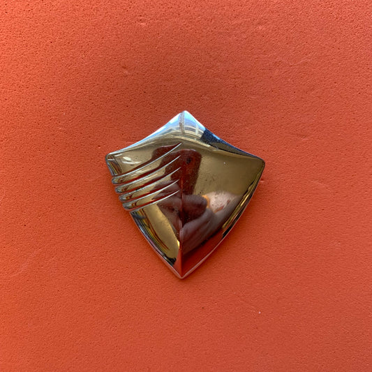 Vintage Gold-Toned Shield Brooch