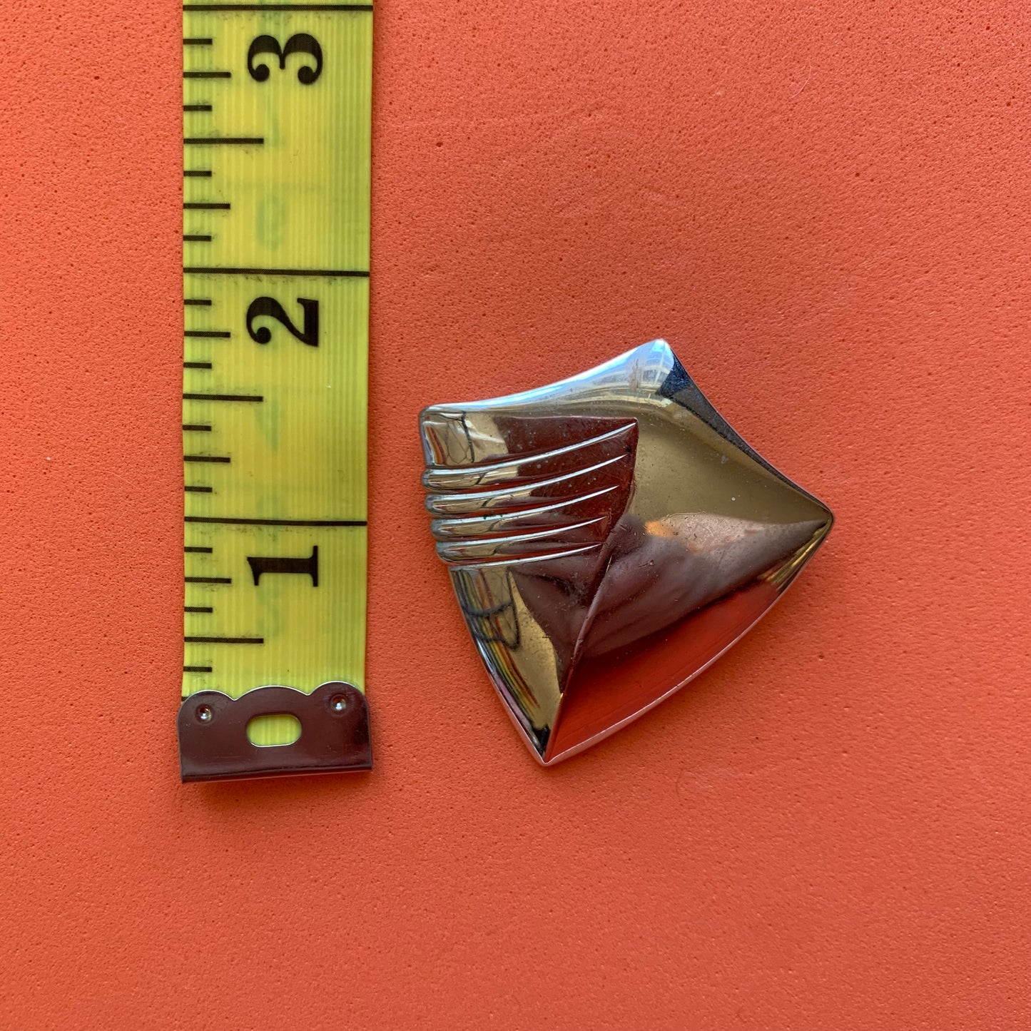 Vintage Gold-Toned Shield Brooch