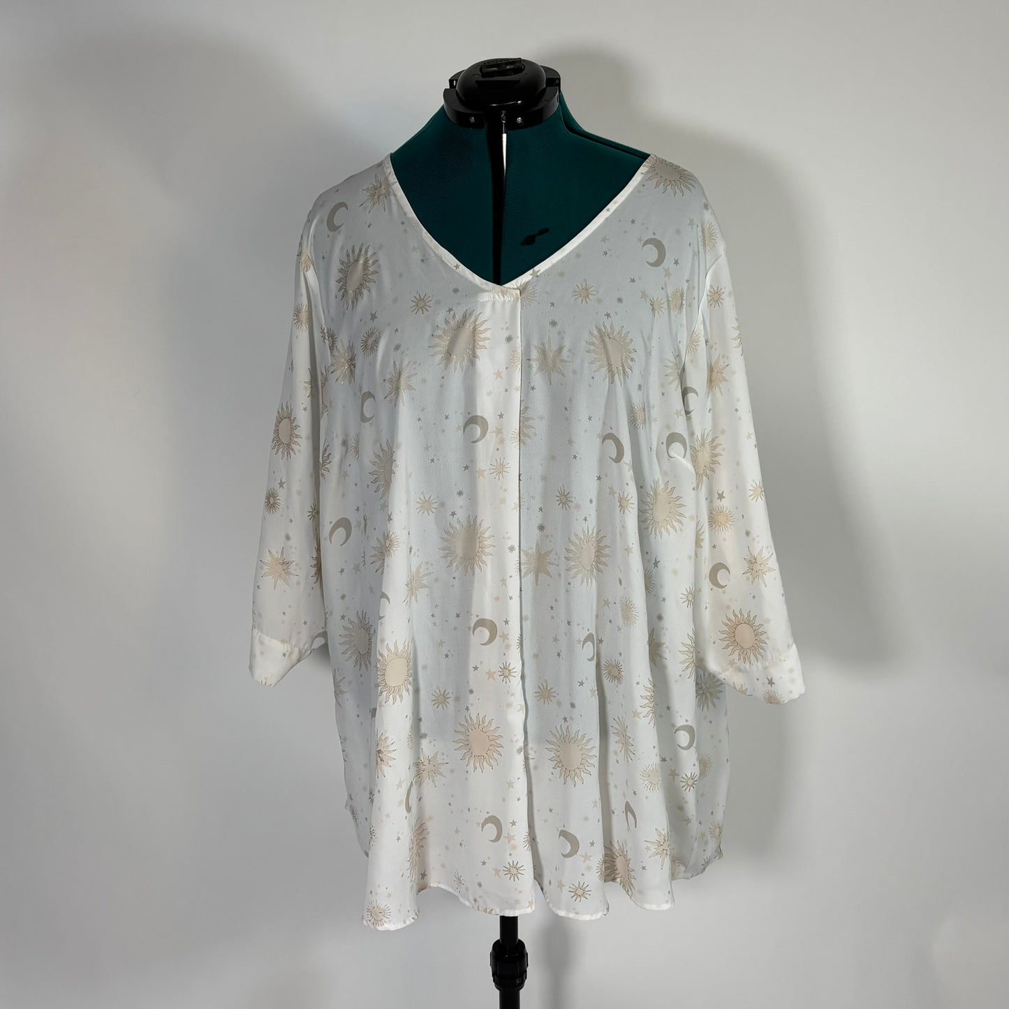 Torrid Cream Celestial Print Top