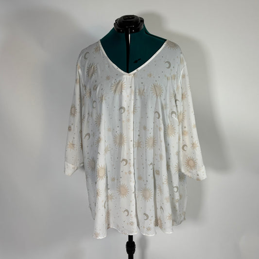 Torrid Cream Celestial Print Top