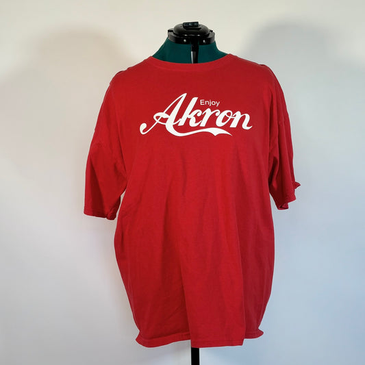 "Enjoy Akron" Red Graphic Tee