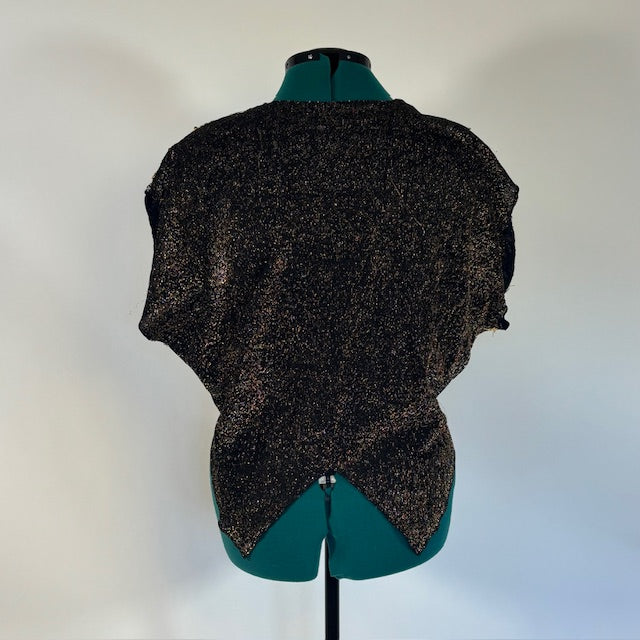 Vintage Black/ Gold/ Silver Sequin Top