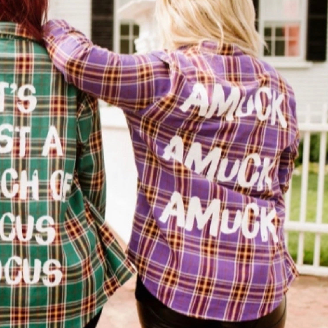 Disney X Cakeworthy Hocus Pocus "Amuck Amuck Amuck" Purple Flannel