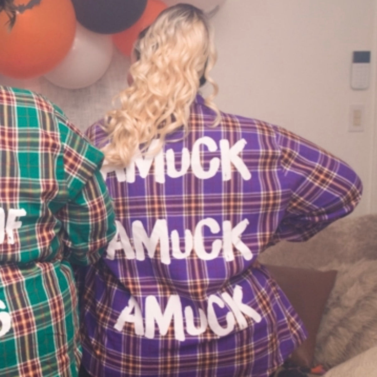 Disney X Cakeworthy Hocus Pocus "Amuck Amuck Amuck" Purple Flannel
