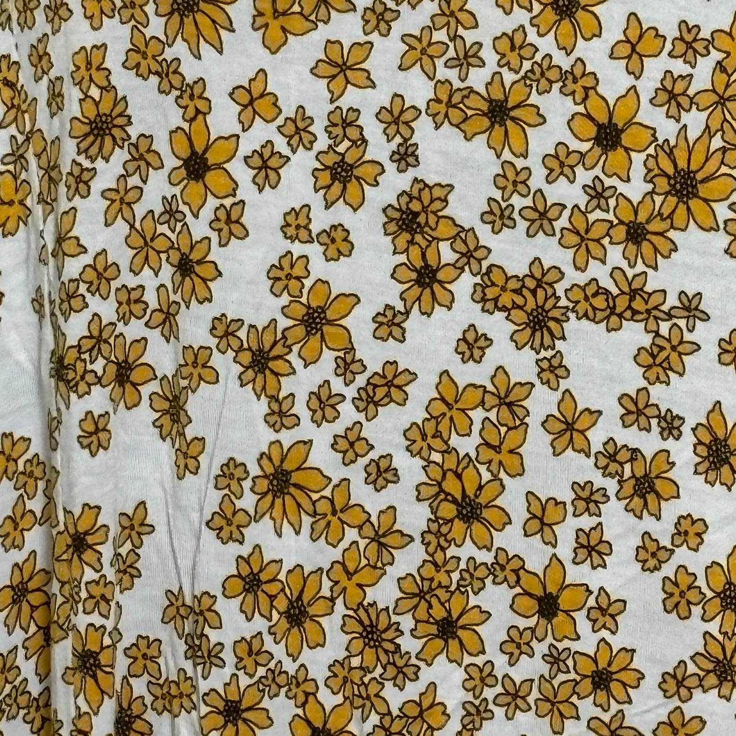 Sunflower Print Short Sleeve Top