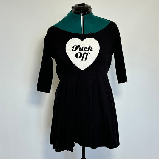 "Fuck Off" Graphic Skater Dress