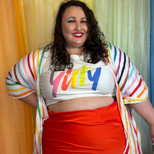 Yitty Cropped Graphic Athletic Tee