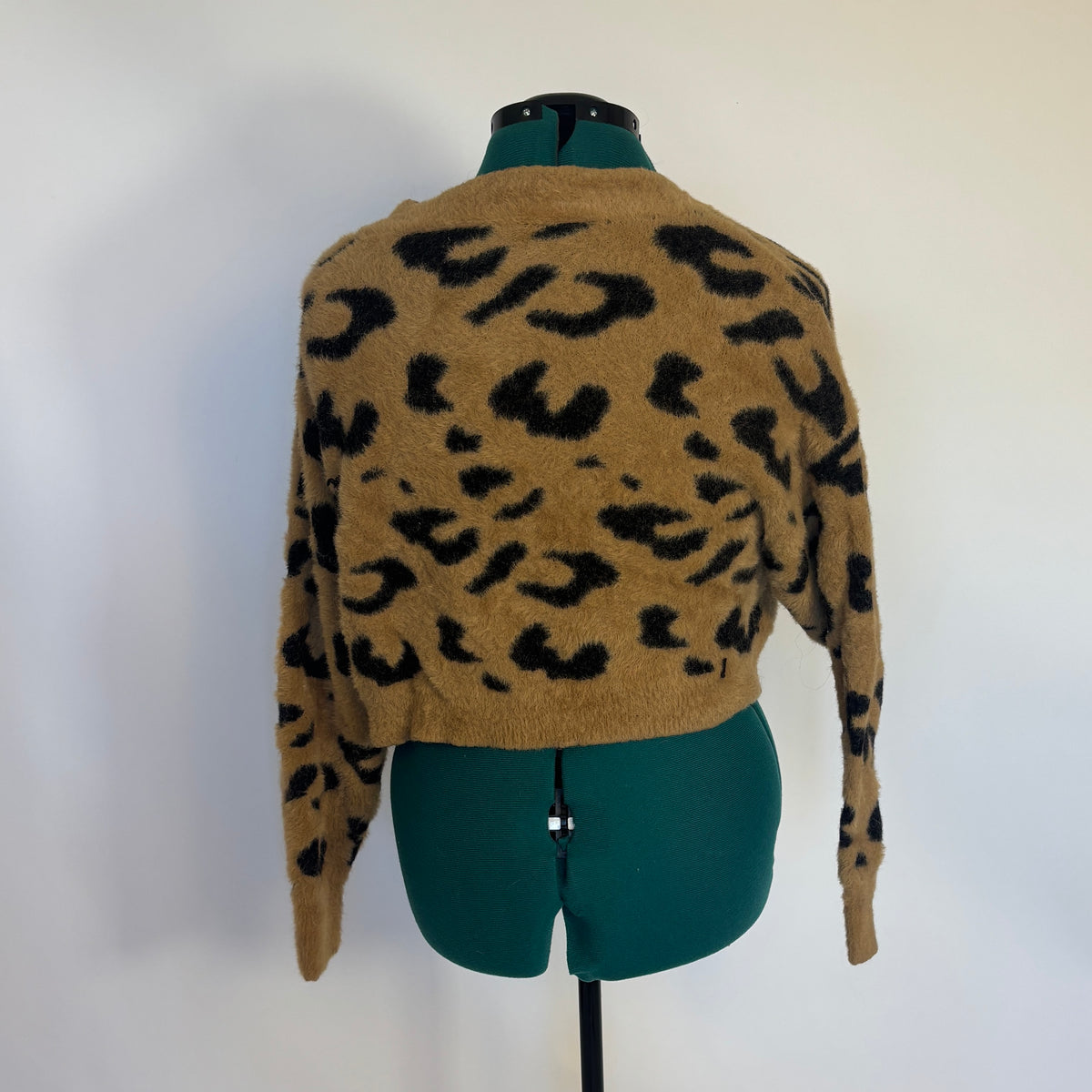 Forever 21 Super Soft Cropped Leopard Print Cardigan