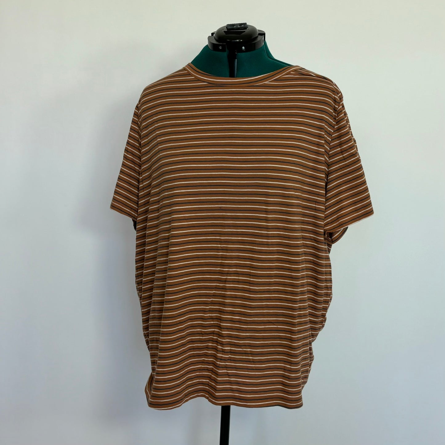 Dusty Orange Striped T Shirt