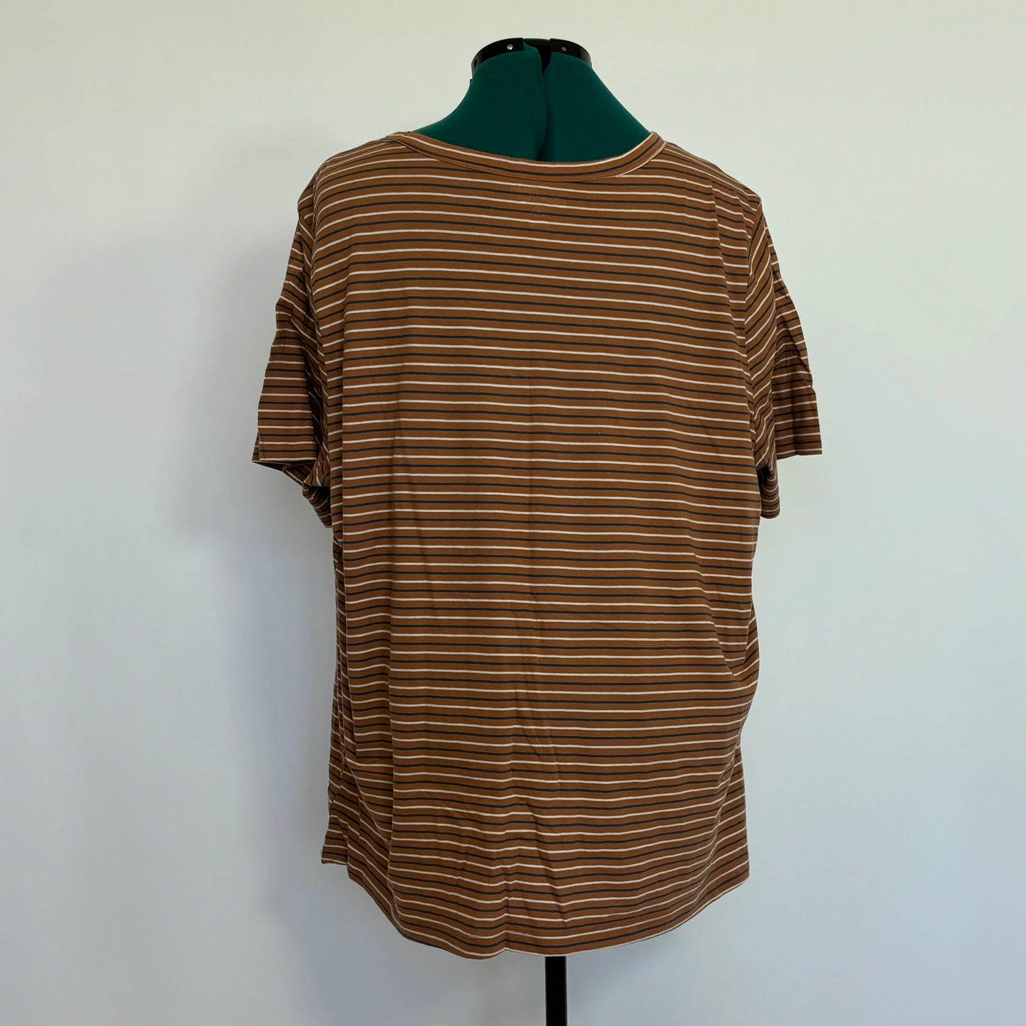 Dusty Orange Striped T Shirt