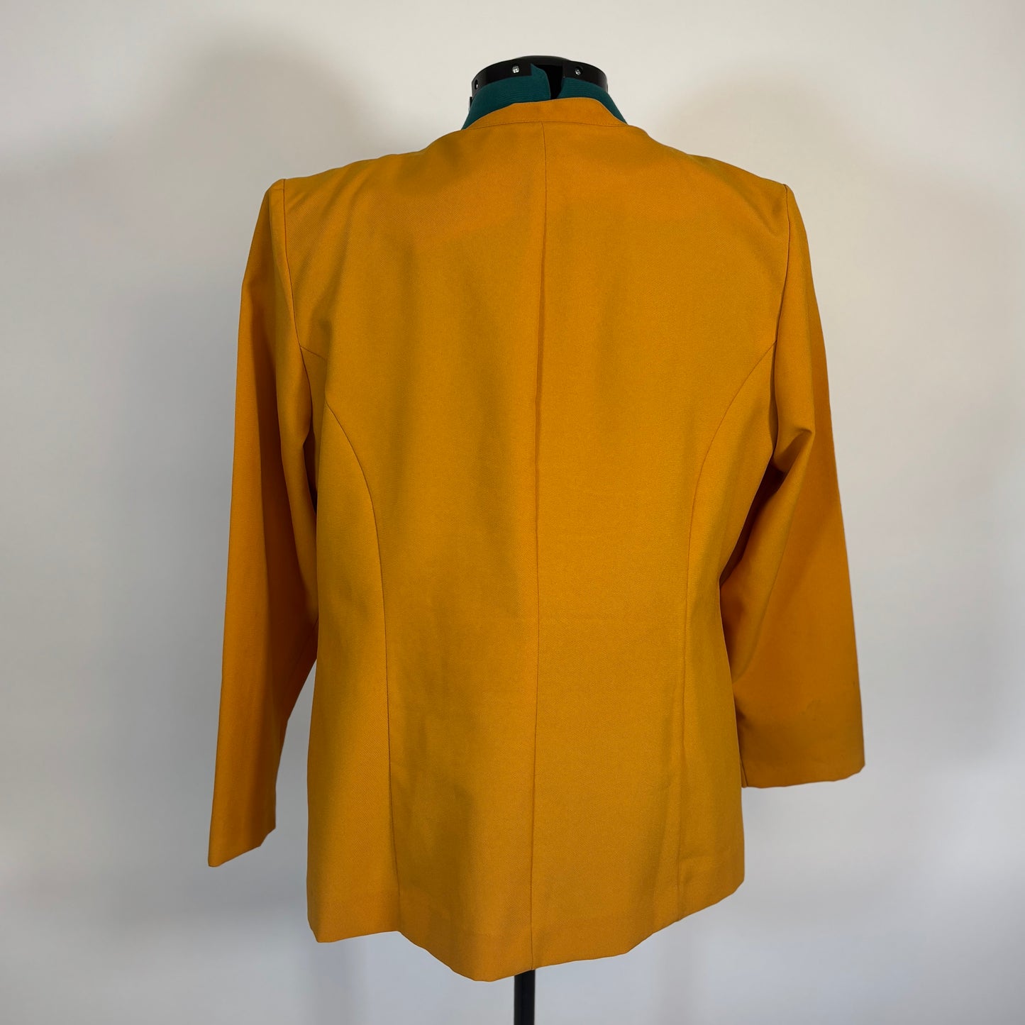 Vintage Mustard Blazer with Keyhole Opening