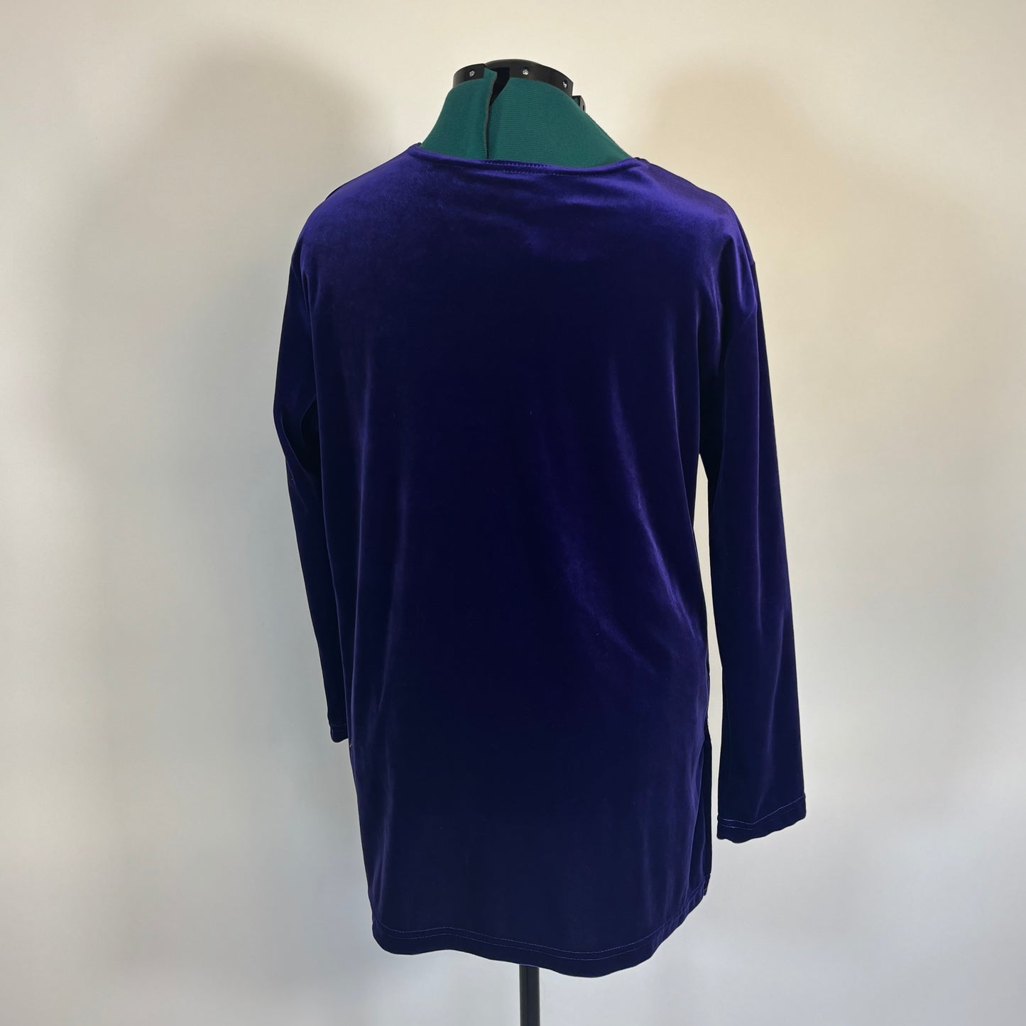 Vintage Diane von Furstenberg Purple Velour Top
