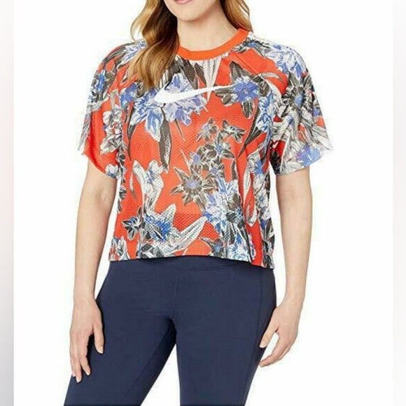 Nike Tropical Print Logo Jersey NWT