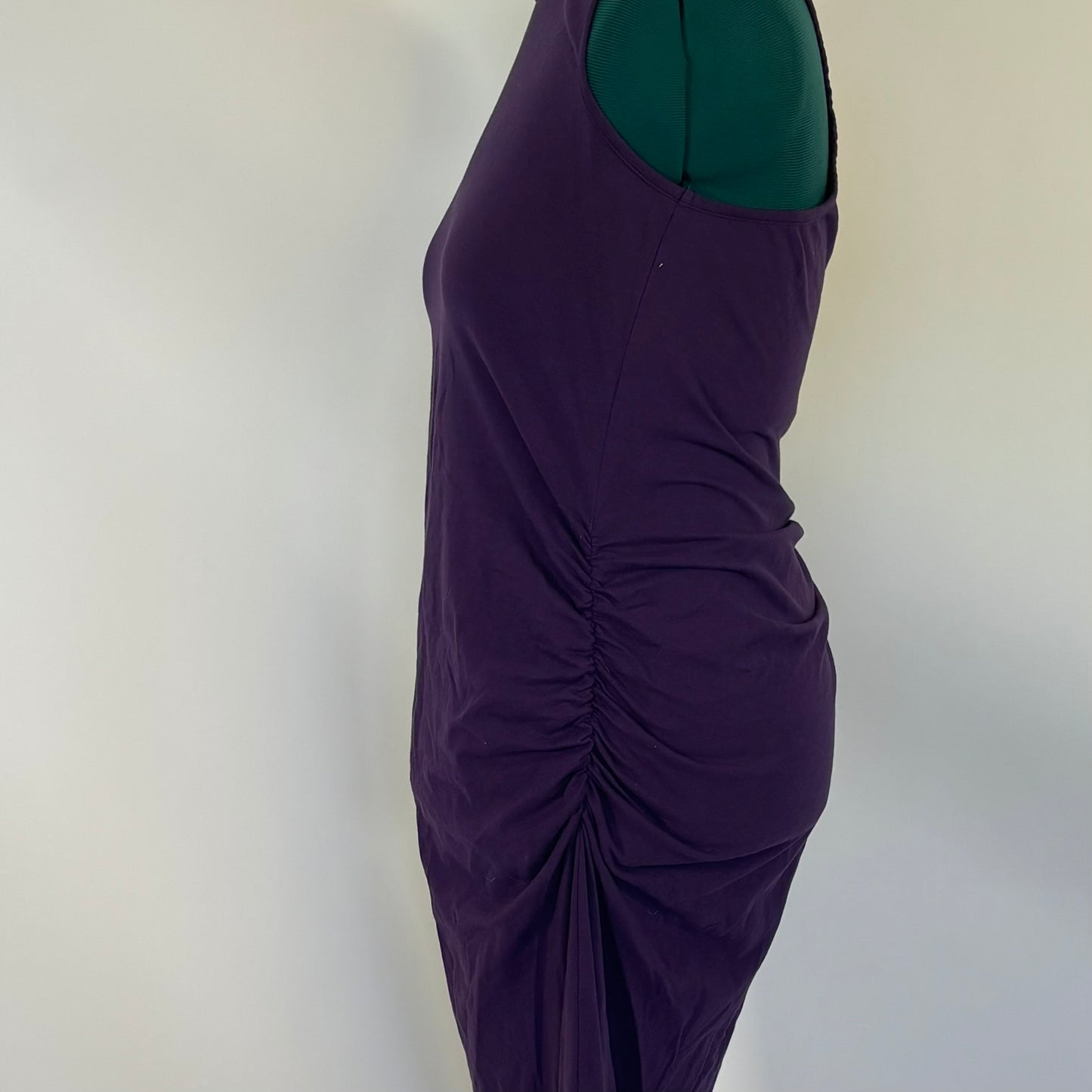 Purple Sleeveless Midi Bodycon Dress