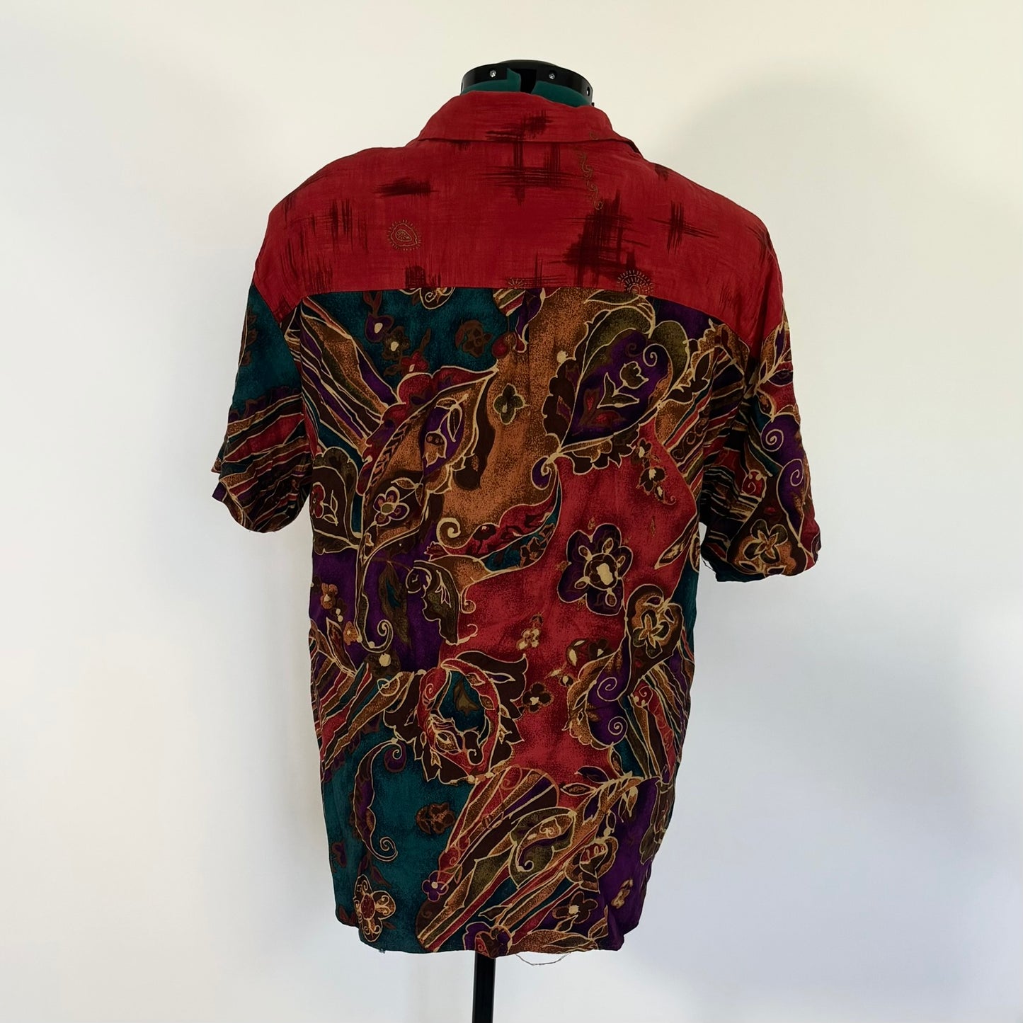 Vintage Maggie McNaughton Fall Vibes Short Sleeve Button Up