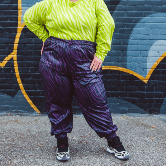 Nike Purple Zebra Print Joggers