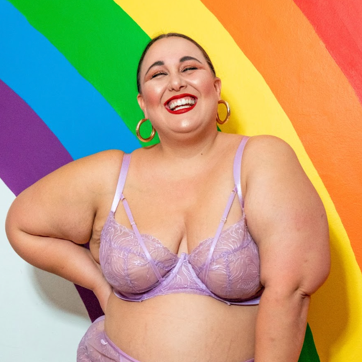 GabiFresh X Playful Promises Lilac Mesh Bra (42DD/E)