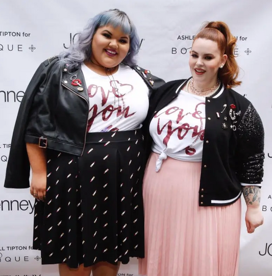 Lipstick Print Circle Skirt