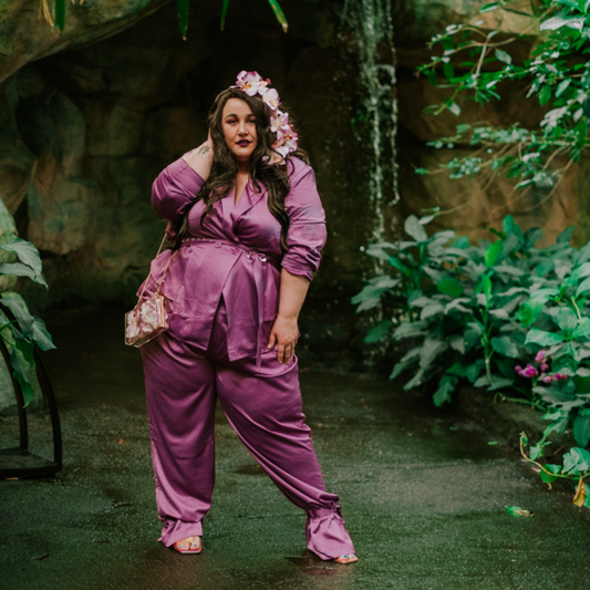 Orchid Purple Trouser Pants