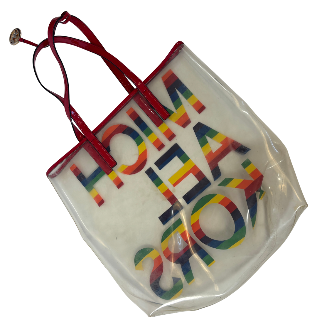 Michael Kors Pride Clear PVC Tote Bag