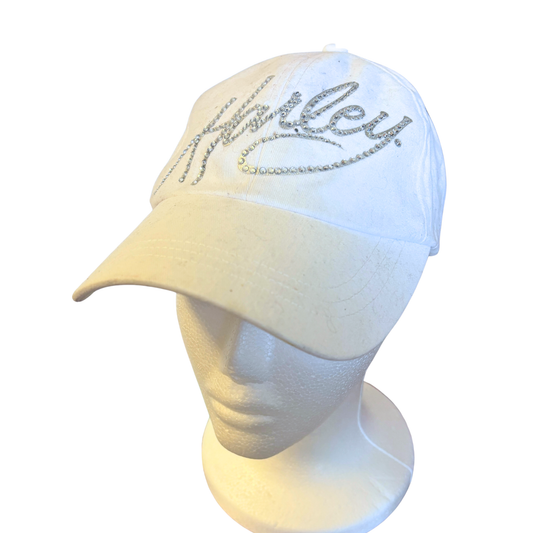 Vintage Y2K Rhinestone Harley Davidson Hat