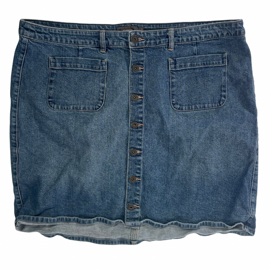 Torrid Medium Wash Button Front Denim